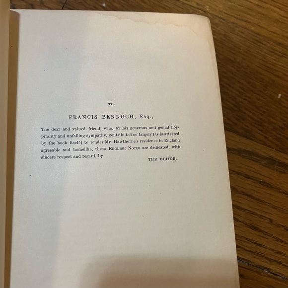 1870 Antique Book "Passages from the English Note-Books of Nathaniel Hawthorne" - Picture 11 of 15